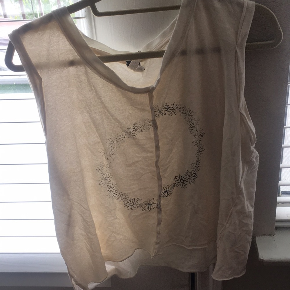 Free people cream tee